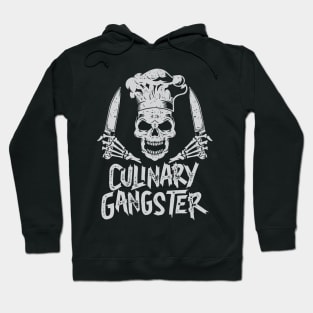 Chef Culinary GangsterCook Skull Cooking Knife Hoodie